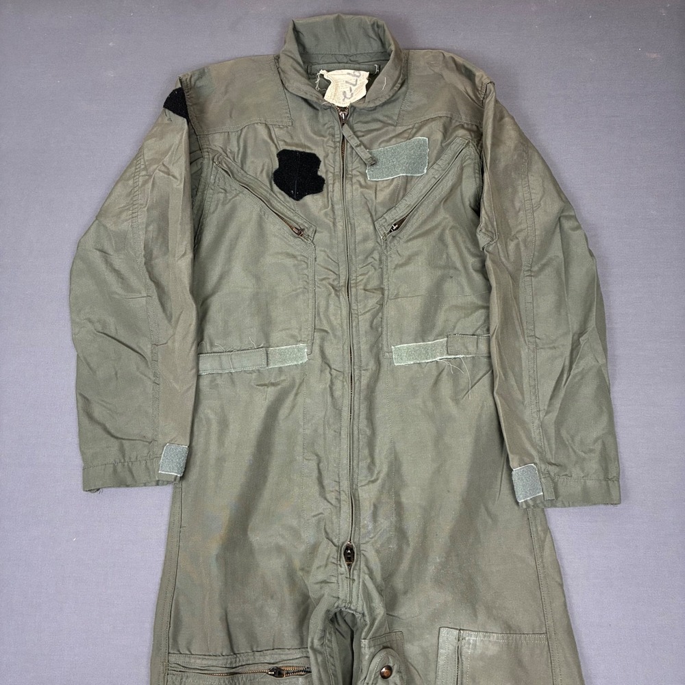 Vintage Flyers Flight Suit Men's Coveralls CWU-27P Size 36R Sage Green  Military